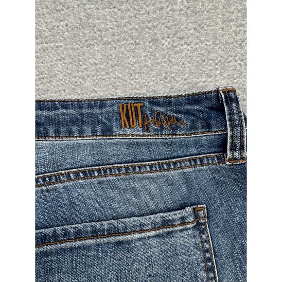 Kut from the Kloth Katy Straight Leg Jeans 24W Blue High Rise Ankle Medium Wash - Picture 9 of 14